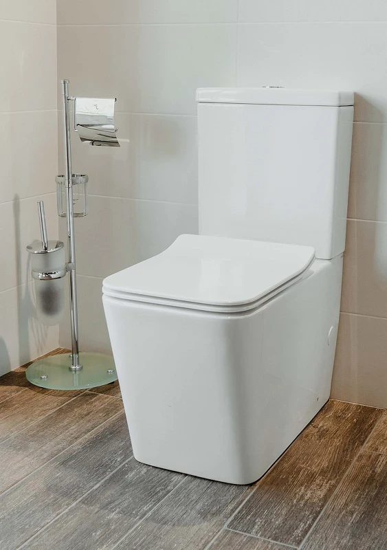 Унитаз компакт Creto Logan L2 1002-004-WF без бачка и с сиденьем Микролифт фарфор напольный