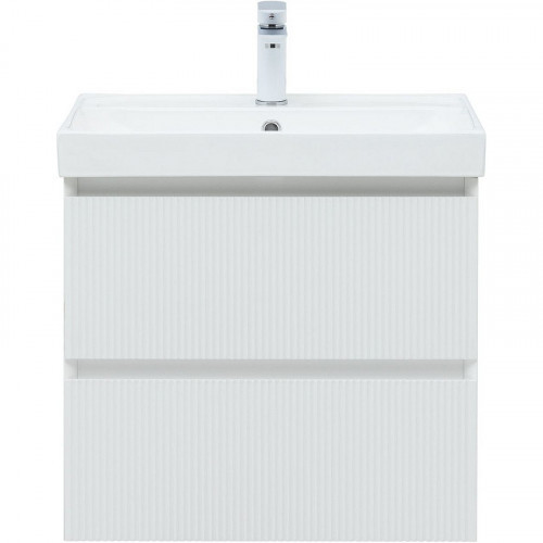 Тумба под раковину Aquanet Альтера 60 337154 подвесная Белая матовая МДФ / ЛДСП