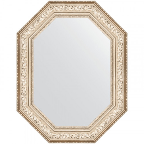 Зеркало Evoform Polygon 100х80 BY 7256 в багетной раме - Виньетка серебро 109 мм стекло