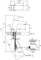 Смеситель для раковины Ravak 10° Free TD F 011.00 X070126 Хром латунь