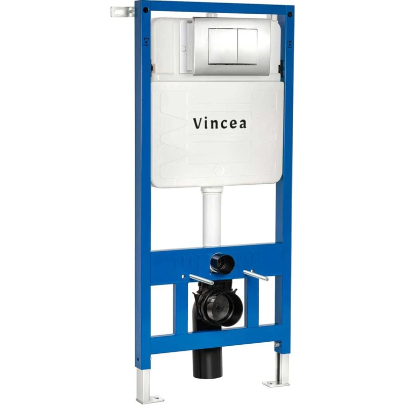 Инсталляция Vincea VIS-601 для унитаза без клавиши смыва нержавеющая сталь