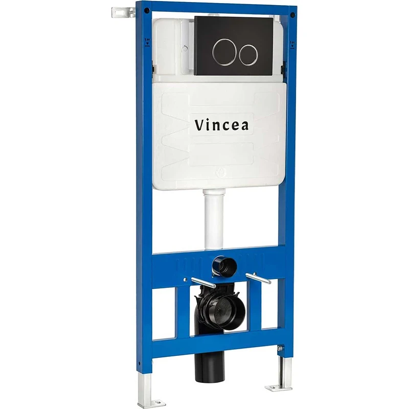 Инсталляция Vincea VIS-601 для унитаза без клавиши смыва нержавеющая сталь