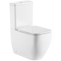 Унитаз компакт BelBagno Luce-Tor BB2197CP-TOR/SC без бачка с сиденьем Микролифт фаянс напольный