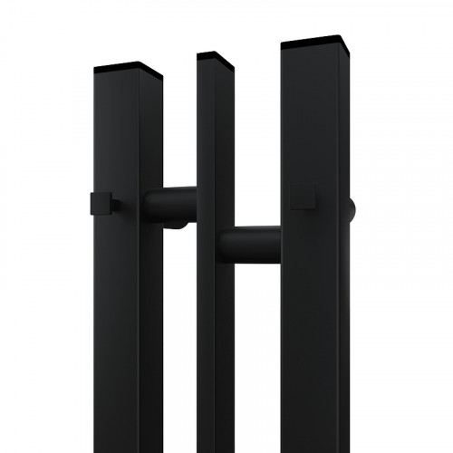 Электрический полотенцесушитель APEXTERMO Delta 800x100 DL10181BM с крючками цвет Черный матовый