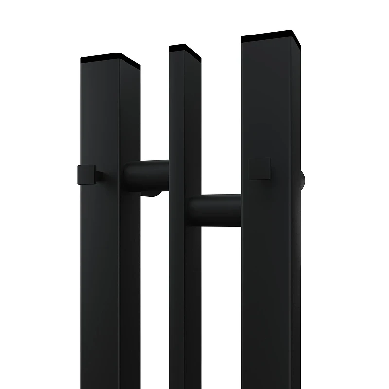 Электрический полотенцесушитель APEXTERMO Delta 800x100 DL10181BM с крючками цвет Черный матовый