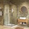 Душевой уголок WasserKRAFT Lippe 90x90 45S03 профиль Хром стекло прозрачное
