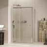 Душевая стенка WasserKRAFT Aula 80 11P04-RP80 профиль Хром стекло прозрачное