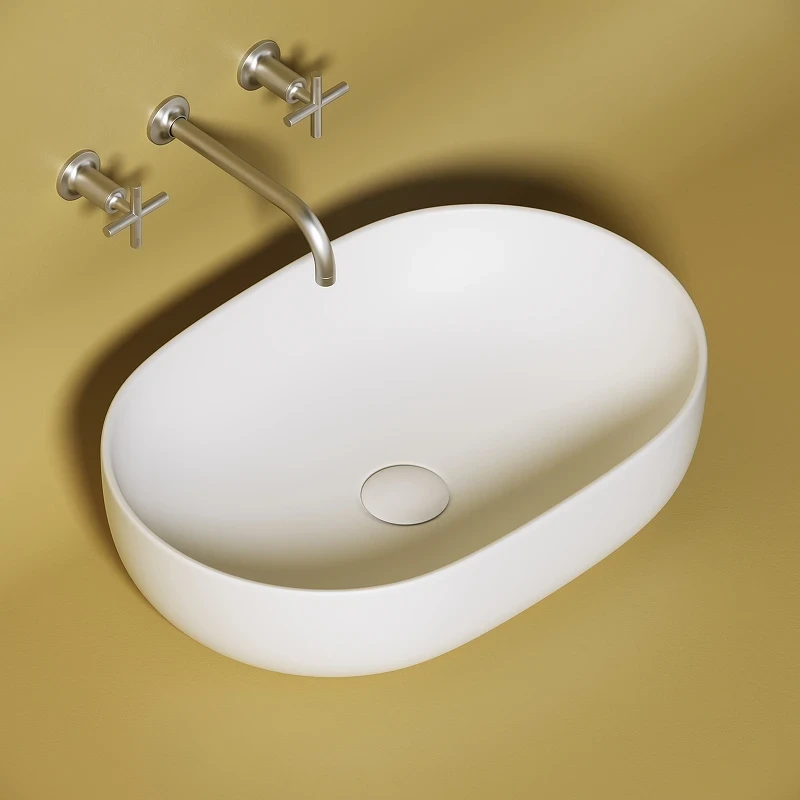 Раковина-чаша Ceramicanova Element 60 CN6047MW Белая матовая фарфор накладная
