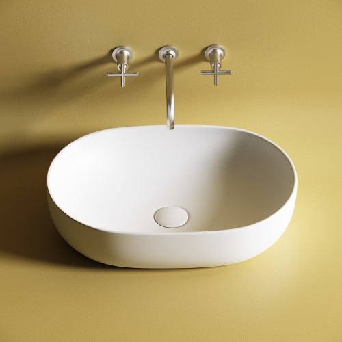 Раковина-чаша Ceramicanova Element 60 CN6047MW Белая матовая фарфор накладная