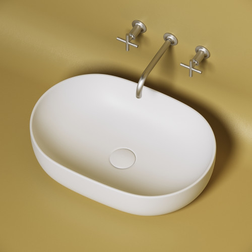 Раковина-чаша Ceramicanova Element 60 CN6047MW Белая матовая фарфор накладная