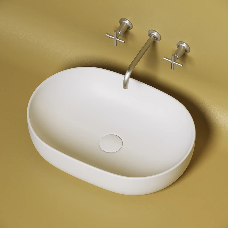 Раковина-чаша Ceramicanova Element 60 CN6047MW Белая матовая фарфор накладная