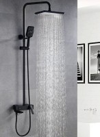 Душевая система Rose R27H R2736H Черная матовая