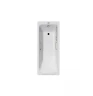 Чугунная ванна Vinsent Veron Italon 170x70 VIT1707045H/VH0012GD-AS цвет Белый с квадратными золотыми ручками и антискользящим покрытием