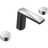 Смеситель для раковины Boheme Venturo 150-BCR-DIAMOND Черный матовый Хром латунь
