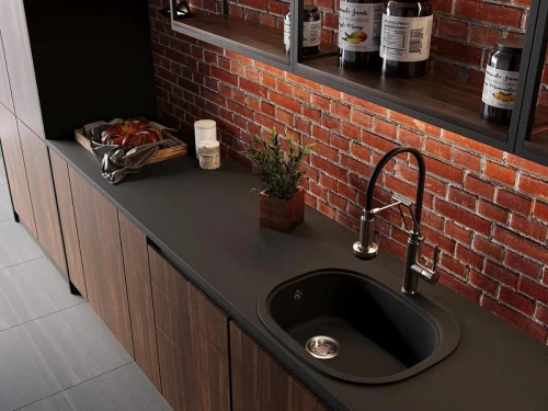 Кухонная мойка Emar Quartz 57 EMQ-1570.C цвет Морион