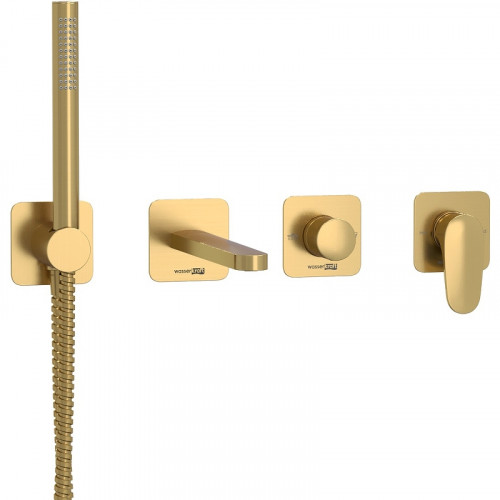 Смеситель для ванны WasserKRAFT Havel A3651.282.284.285.194.286 Золото матовое латунь встраиваемый