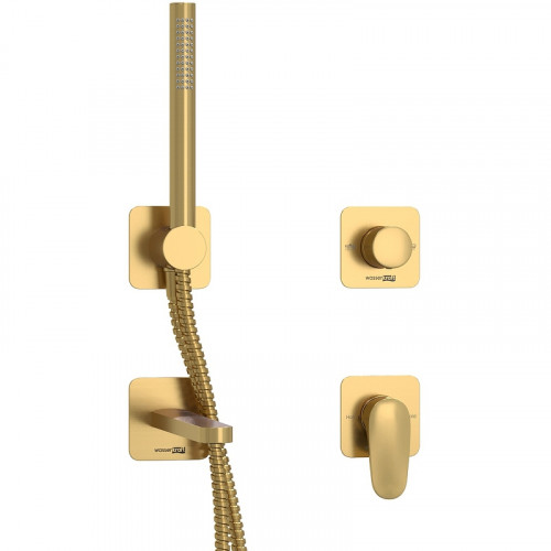 Смеситель для ванны WasserKRAFT Havel A3651.282.284.285.194.286 Золото матовое латунь встраиваемый