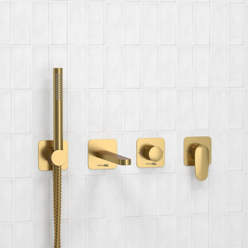 Смеситель для ванны WasserKRAFT Havel A3651.282.284.285.194.286 Золото матовое латунь встраиваемый