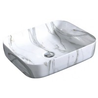Раковина-чаша CeramaLux 50 190 Белая фаянс накладная