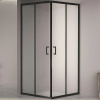 Душевой уголок RGW Passage PA-030B 100x100 350803000-24 профиль Черный стекло матовое-сатинат