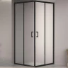 Душевой уголок RGW Passage PA-030B 100x100 350803000-24 профиль Черный стекло матовое-сатинат