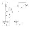Душевая система Fmark FS8745-22C цвет Матовое золото
