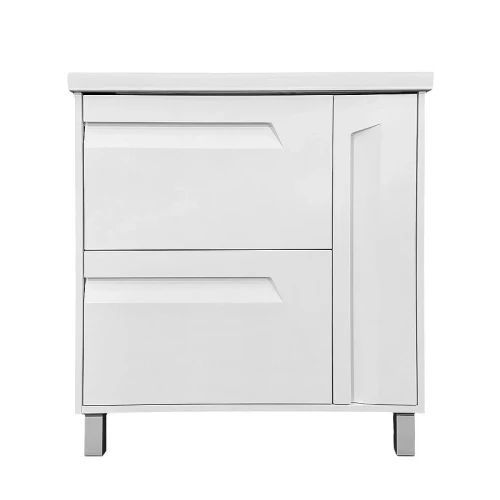 Тумба с раковиной Azario Элегия 80/2 CS00106446 цвет Белый матовый
