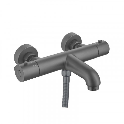 Смеситель для ванны Aquatek Вега AQ1043BGM  с термостатом цвет Оружейная сталь