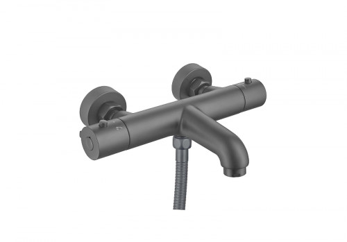 Смеситель для ванны Aquatek Вега AQ1043BGM  с термостатом цвет Оружейная сталь