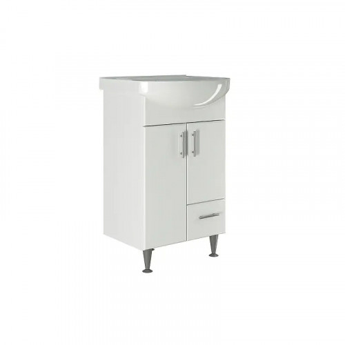 Тумба под раковину Mixline Веста 50 557791 цвет Белый