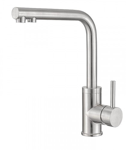 Смеситель для кухни Emar Steel ЕСВ 7015 цвет Сатин