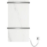 Электрический полотенцесушитель Black&amp;White N-389SW 40x80 389SW Snow White алюминий