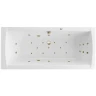 Акриловая ванна Excellent Aquaria Lux Slim 180x80 WAEX.AQU18S.ULTRA.BR цвет Белый с гидромассажем форсунки Бронза