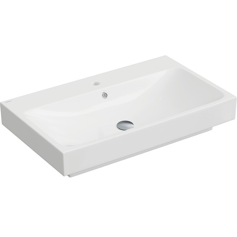 Раковина Berges Strati 80 182007 Белая глянцевая фарфор подвесная, накладная, полувстраиваемая
