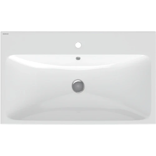 Раковина Berges Strati 80 182007 Белая глянцевая фарфор подвесная, накладная, полувстраиваемая