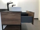Тумба с раковинами Comforty Порто 120-2 00-00001287 подвесная Дуб темно-коричневый МДФ / ЛДСП