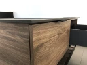 Тумба с раковинами Comforty Порто 120-2 00-00001287 подвесная Дуб темно-коричневый МДФ / ЛДСП