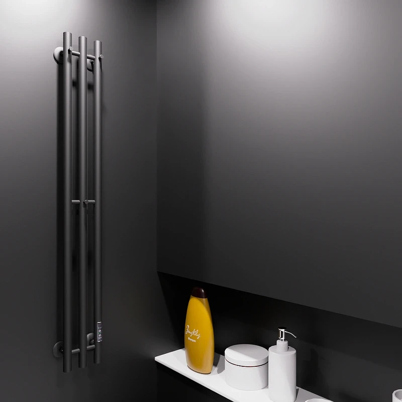 Электрический полотенцесушитель Маргроид Inaro 1200x120 Inaro3v-12012-1049-9005R правый Черный матовый нержавеющая сталь