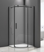 Душевой уголок Good Door Galaxy R-100-C-B 100x100 профиль Черный стекло прозрачное