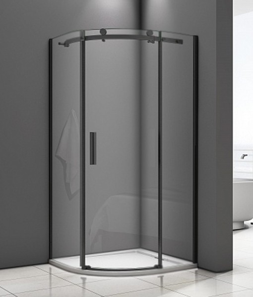 Душевой уголок Good Door Galaxy R-100-C-B 100x100 профиль Черный стекло прозрачное