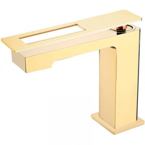 Смеситель для раковины Boheme Q 141-GG Золото латунь