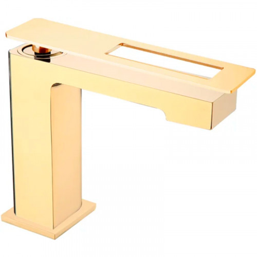 Смеситель для раковины Boheme Q 141-GG Золото латунь