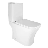 Унитаз компакт Azario Kashmir AZ-9143S цвет Белый с бачком и сиденьем Микролифт