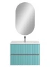 Тумба под раковину Art&Max Elegant 80 AM-ELEGANT-800-2C-SO-MM-LED подвесная цвет Светло-зеленый матовый