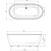Акриловая ванна Creto Tailor 174х80 19-17480 без гидромассажа