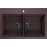 Кухонная мойка Ulgran Quartz Ruma 780-06 Трюфель искусственный камень (литьевой мрамор) встраиваемый