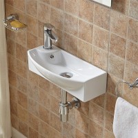 Раковина WeltWasser Aisbach 7946 GL-WT L 45 10000008694 Белая глянцевая фаянс подвесная