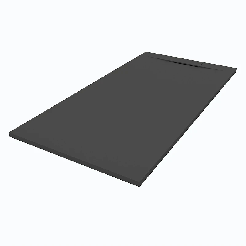 Душевой поддон из искусственного камня Starohome Nordic 160х90 52988035 цвет Черный матовый