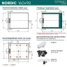 Душевой поддон из искусственного камня Starohome Nordic 160х90 52988035 цвет Черный матовый