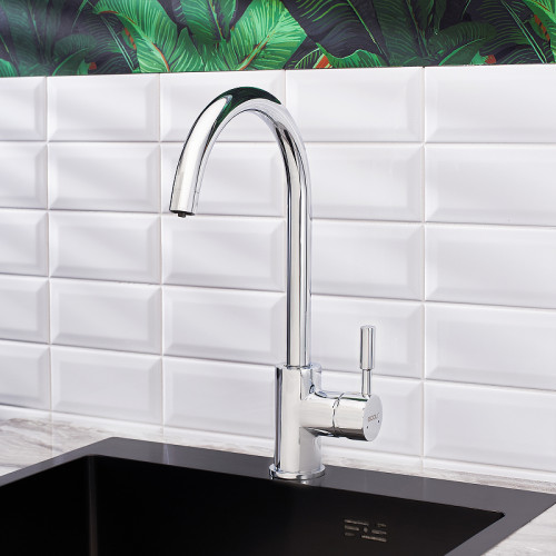 Смеситель для кухни Ростовская Мануфактура Сантехники Boou B9097J Хром латунь